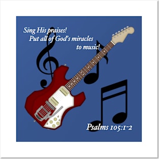 Psalms 105 Guitar Posters and Art
